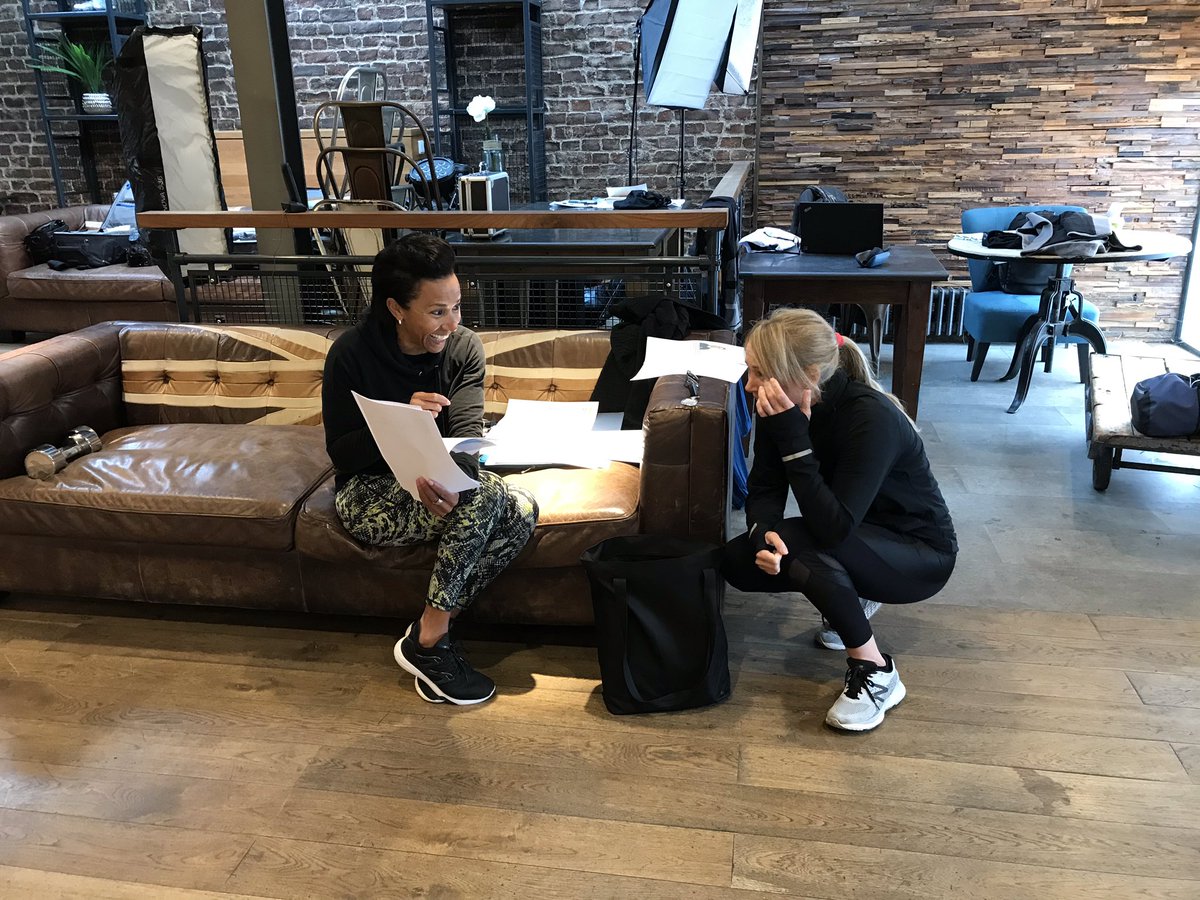 DameKellysTrust's tweet photo. Great to be ‘behind the scenes’ on an exciting new project with the Trust. Filming with @damekellyholmes and @SarahAytonOBE this morning. https://t.co/JCLble1UHI