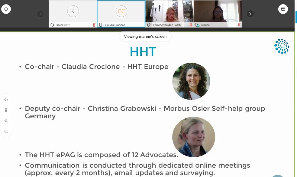 vascern's tweet photo. The #European #Patient #Advocacy group #ePAG is now presenting their ongoing #projects and new developments at #VASCERNDays2020!😍 #ERNeu #PatientInvolvement #VASCERNapp #translation #communication #COVID19 @eurordis @HevasNederland @bindweefsel @assomarfans @HHTOnlus @LymphaThe https://t.co/huQvADoLOD
