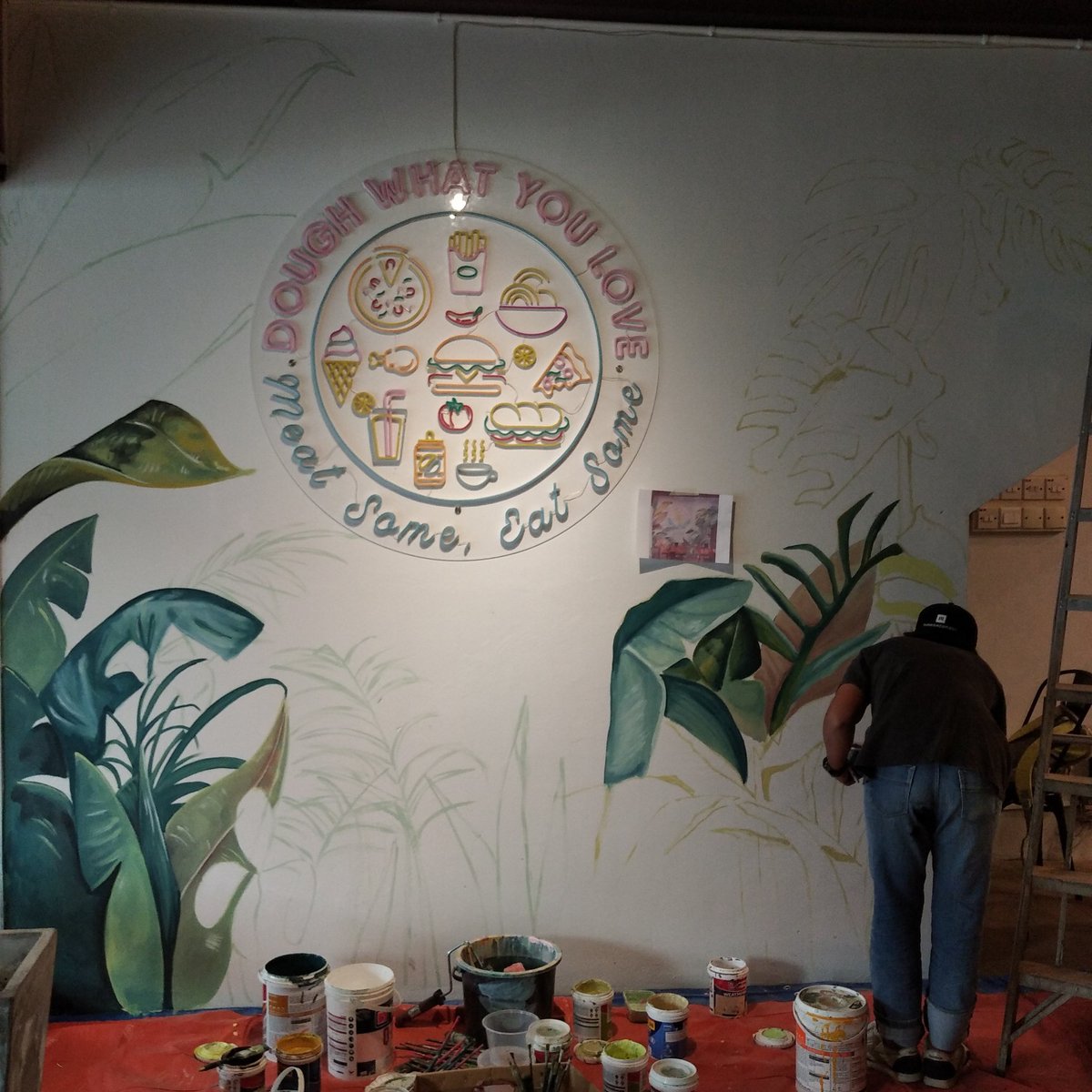 bayanggagak's tweet photo. Commissions mural
#artworks #cafe #meatandeat #pj #mural #muralist #addictartmerch #arternative https://t.co/Q4ci4Qhp5v