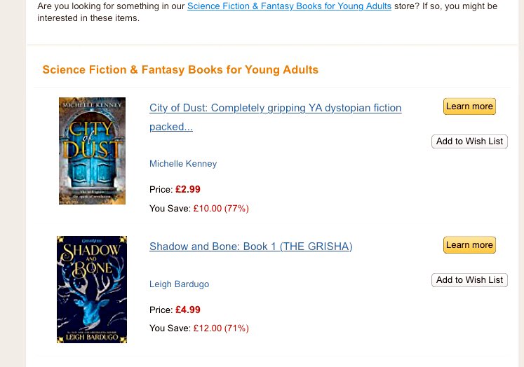 MKenneyPR's tweet photo. City of Dust hanging out in awesome company in sff reccs! 😍 The discount is only the difference in print &amp; kindle price, but if you’re looking to complete the series #StormofAsh paperback is on #offer today..✨
https://t.co/sSciLK5ial 🔥🖤🔥
#whyrunwhenyoucanfly #final https://t.co/Ls4wttwRLd