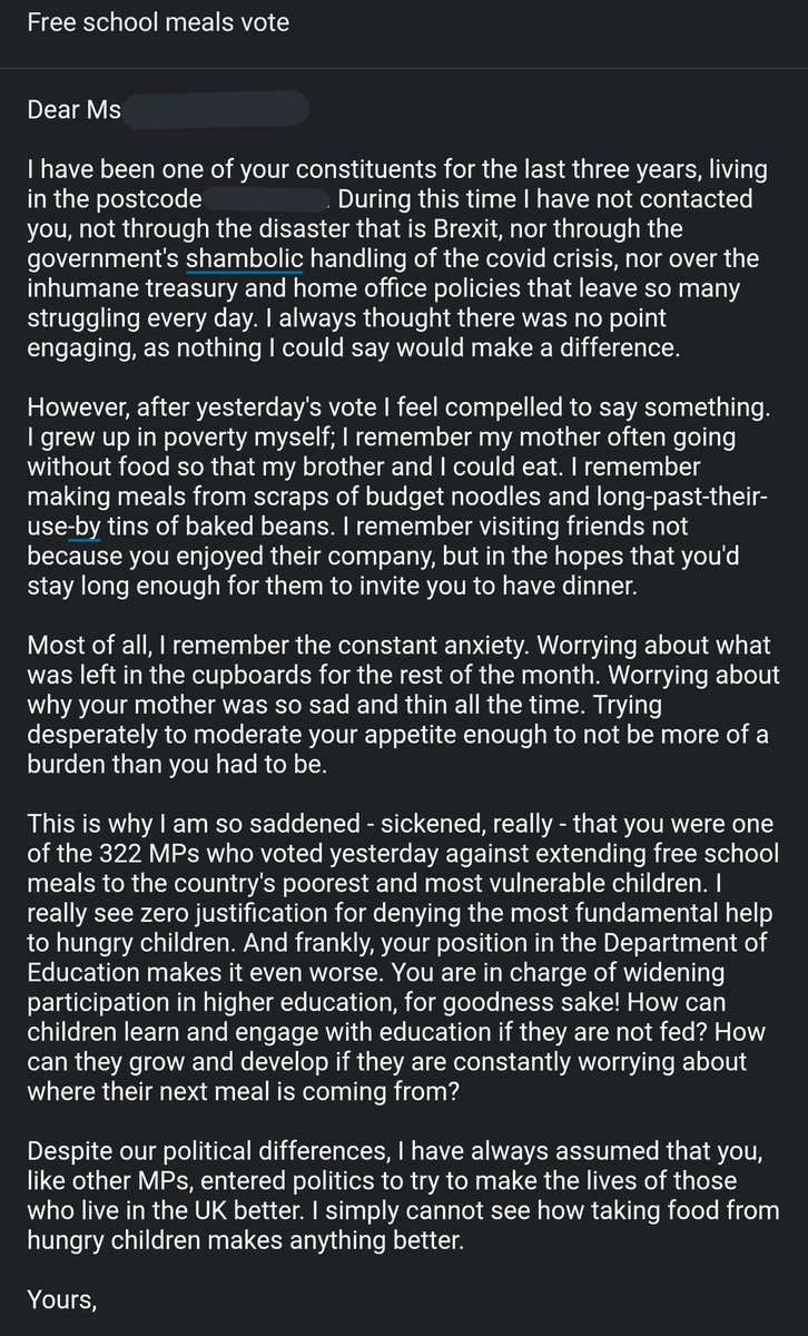 I did something I've not done in about ten years and contacted my MP.