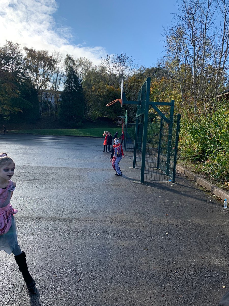 Springwood_Prm's tweet image. #springHarlech our playground had been taken over by these creatures🙈💀👻🎃