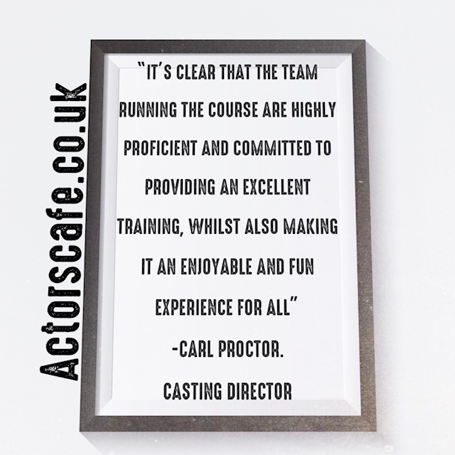 ActorscafeTeam's tweet photo. Great feedback from casting director Carl Proctor! For a free acting class in person or online and acting courses for novice/advanced visit https://t.co/8U36Vym7fR #actors #actingclasses #actorscafe #castingworkshop #actress #camdenacting #watfordacting #actingcourses https://t.co/kbiziKkeh3