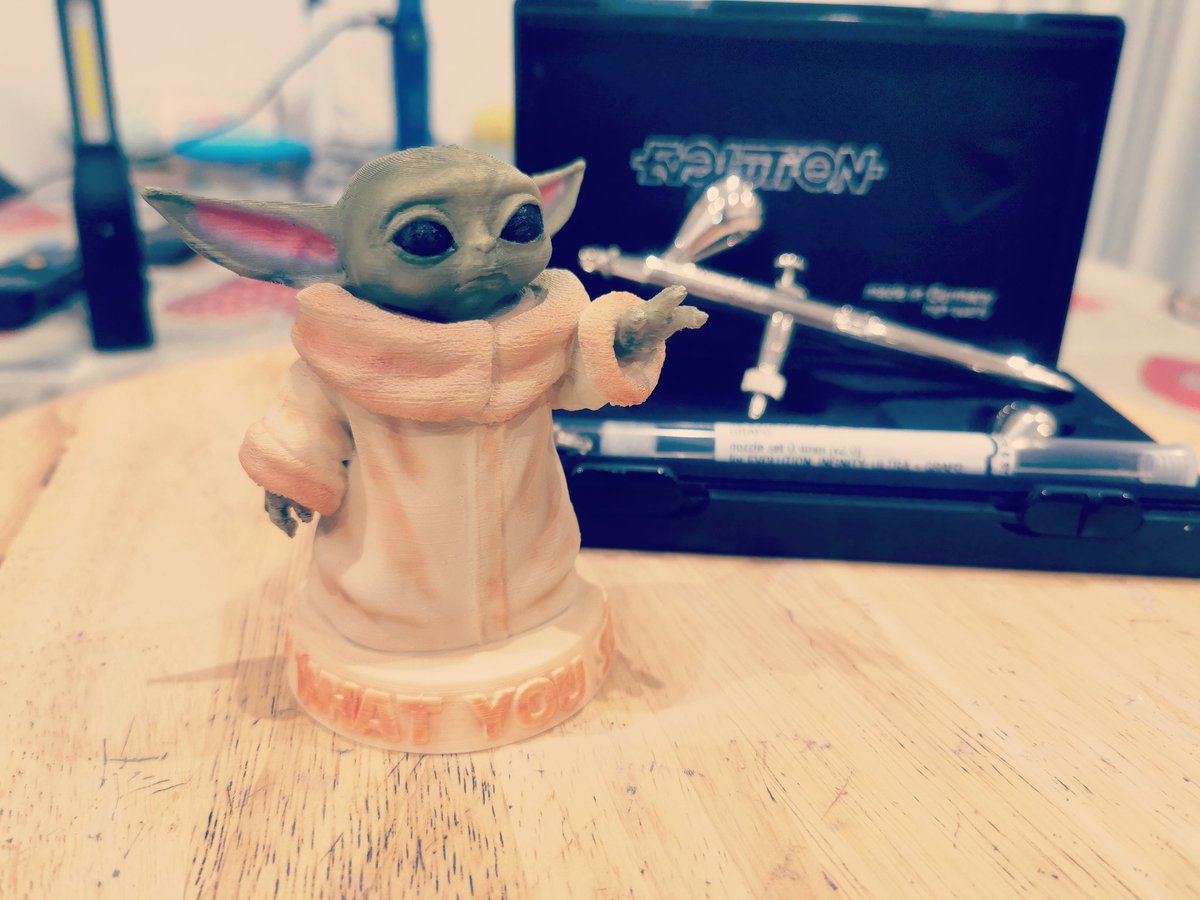 noobinski90's tweet photo. Baby Yoda 😍 - 2 #noobinski90 #picoftheday #reallife #stream #streaming #streamer #twitch #twitchstreamer #3dprinting #3dprint #anycubic #anycubici3mega #acrylicpainting #painting #paint #airbrush #harderandsteenbeck
#starwars #usetheforce #baby #babyyoda #whatyouseekisseekingyou https://t.co/rgLwNHzvea