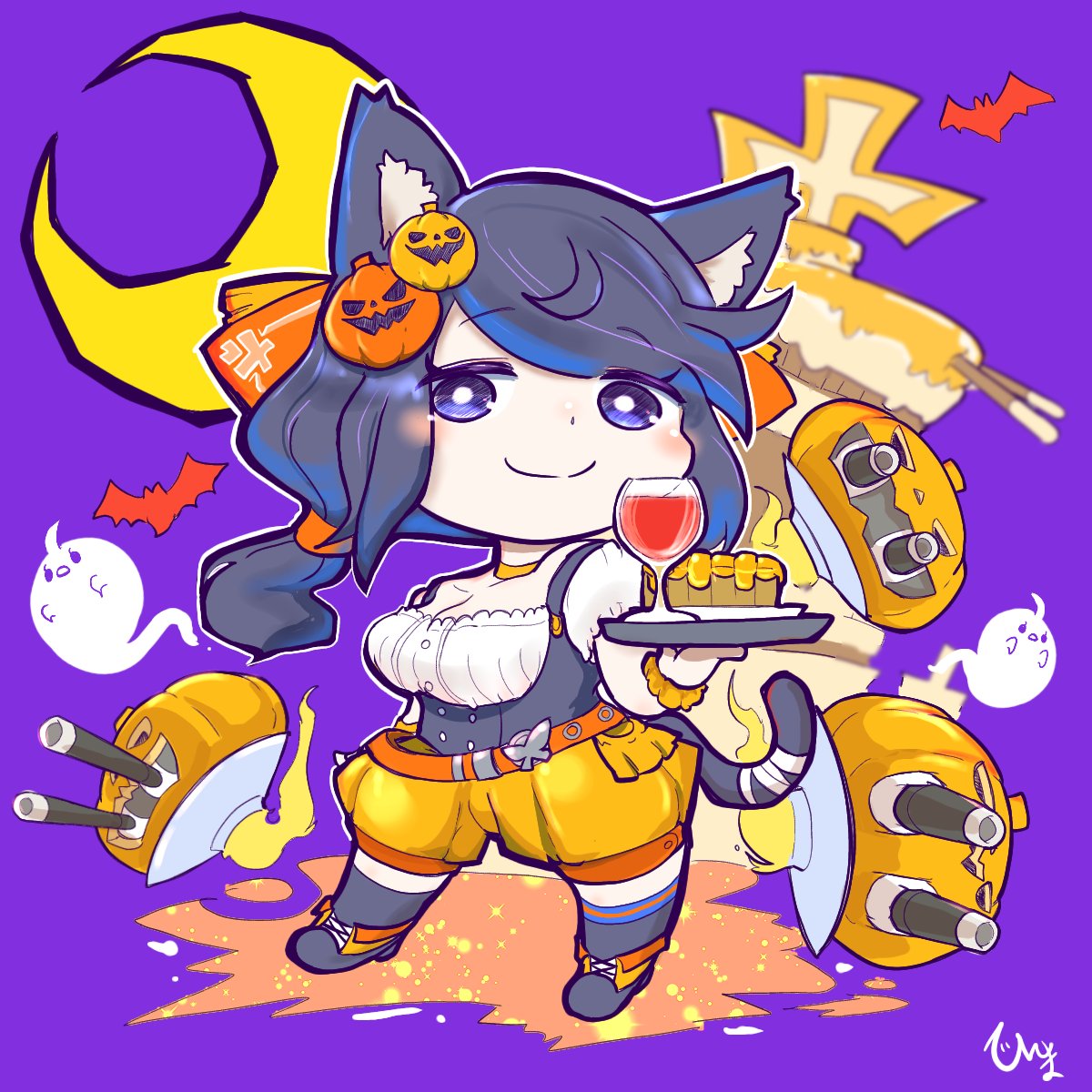 アズレン アズレン アズールレーン 扶桑 Happy Halloween 火魔じんのイラスト