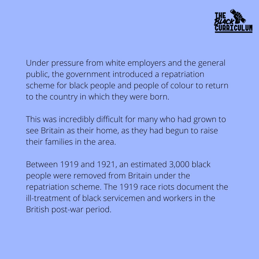 What was life like for Black servicemen and soldiers arriving in the UK to aid the post-war effort?

What were the 1919 Race Riots?

Who was Charles Wotten?

Did you learn about the Race Riots in Liverpool, Cardiff, or Hull at school?

#TBH365 ⬇️