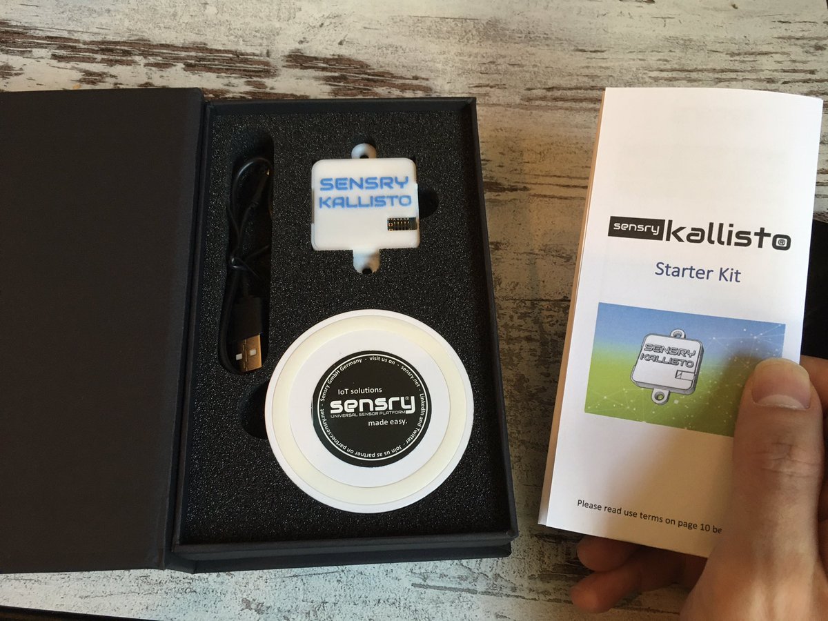 Was allowed to play with the kallisto #starterkit by <a href="/sensry_gmbh/">Sensry</a> this morning. Recommend it to any #iot aficionados out there. Looking good for #iiot too!