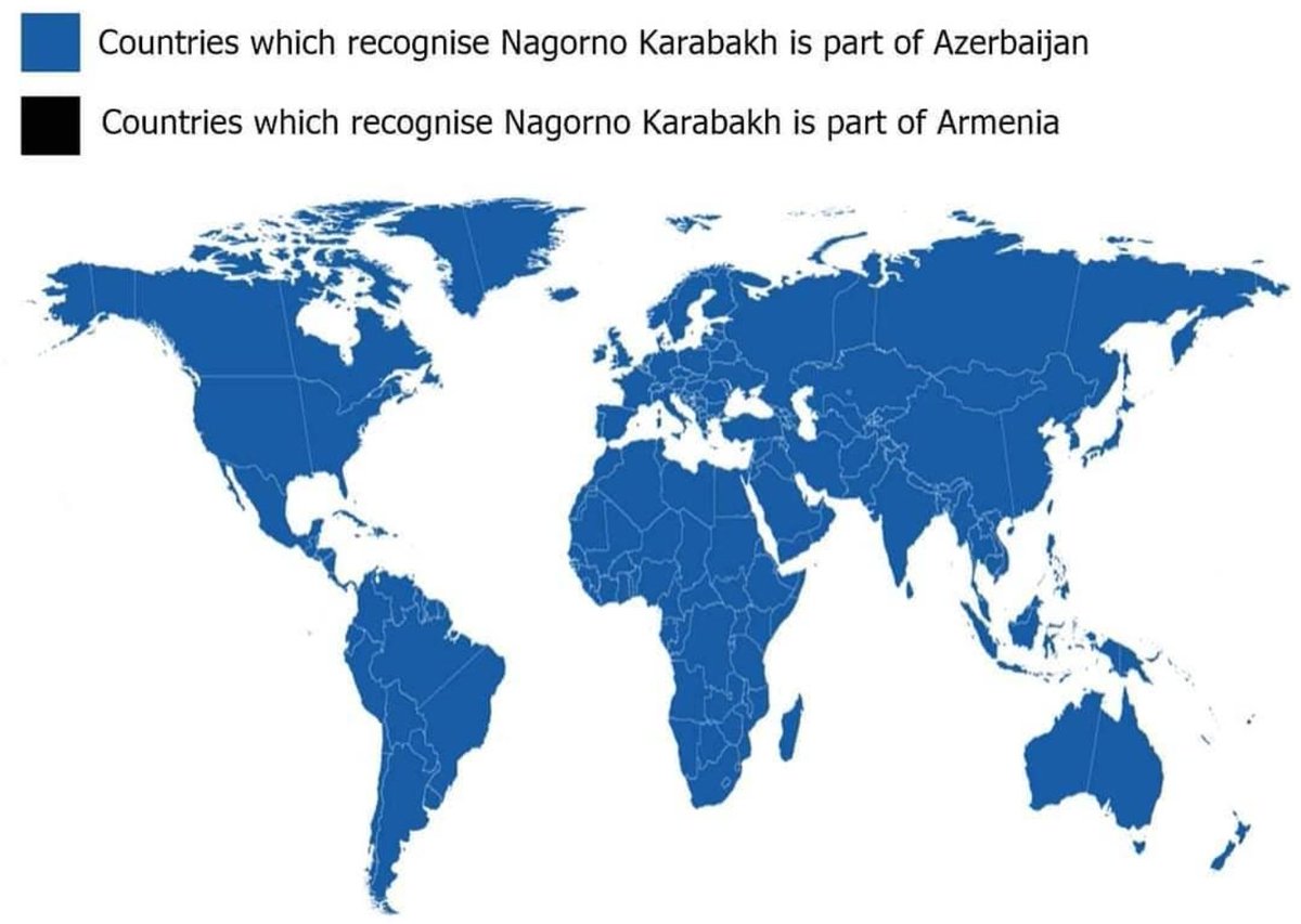 what a surprise, no country recognise Nagorno Karabakh as a part of Armenia 🤭 #KarabakhIsAzerbaijan