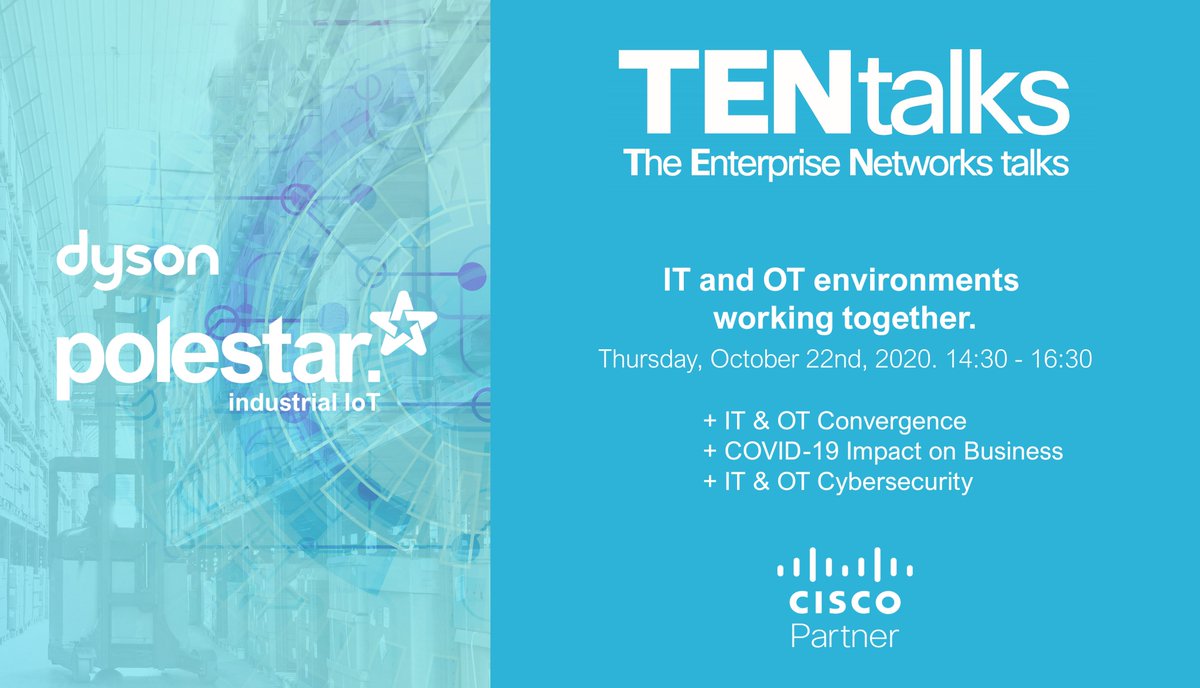 polestar_iit's tweet photo. Don't miss out today's presentation along with @Cisco and @Dyson at #TENtalks, from 14:30 to 16:30.
If you haven't registered, please do so here:
https://t.co/GJx49GEi6X
#IT #OT #IIoT #IoT #ThursdayThoughts
@WeAreCisco https://t.co/zyEcRm5Vnl