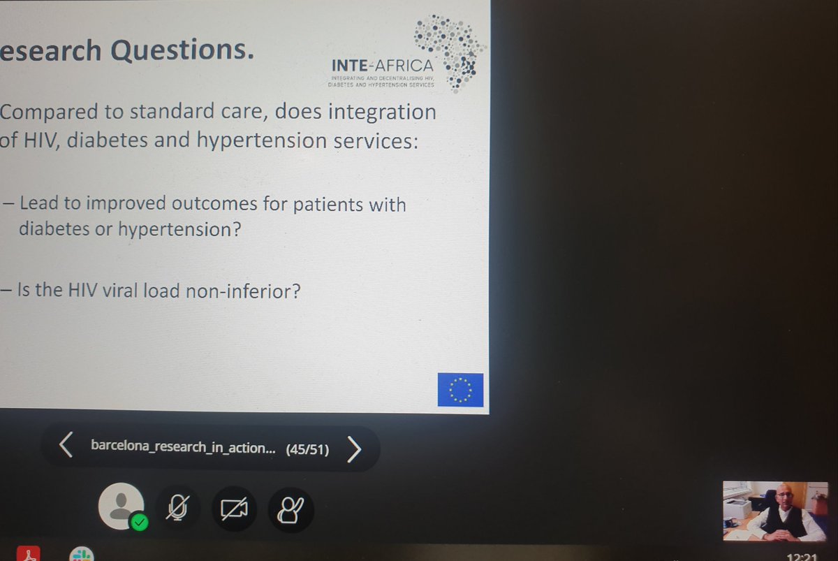 JVLazarus's tweet photo. A great talk in our @ISGLOBALorg #healthsystems course with Prof Shabbar Jaffar of @LSTMnews. Here presenting the groundbreaking #INTEAFRICA cluster RCT - https://t.co/UpjLAVFrQE  #HScourse 2020 https://t.co/BTpTSnDQaO