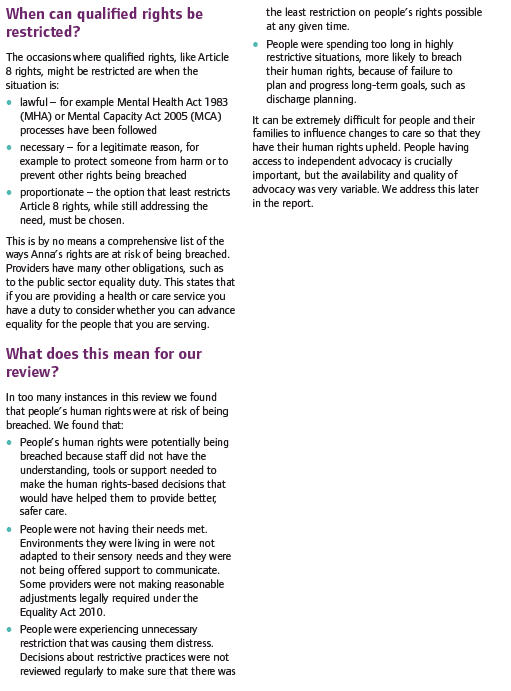 18.Human rights abuses are NOT inevitable. It is within the power of those commissioning, leading & delivering services to not do this. Upholding human rights, incl preventing breaches of them, shd be the starting point. NOT for describing things after they have gone wrong.