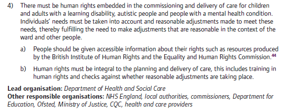 20. Range of report recommendations incl this one Not self promotion, the point is Com'ers must start from basis their job is to ensure respect & protection of people’s human rights: physical & mental wellbeing, family life, autonomy, equality, liberty (sadly even lives)