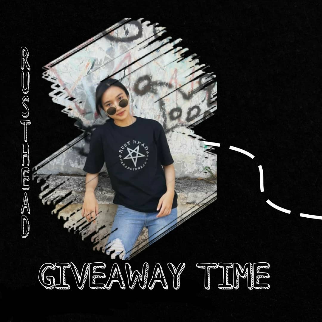 RustheadP's tweet photo. @FiersaBesari Maaf kak nitip yaa
Hallo!!! Mau dapetin seri @Rusthead_Paranoidwear secara GRATIS?? Yuk ikutan GiVEAWAY-nya! Caranya gampang banget loh, yuk cek slidenya Jgn lupa ikutan siapa tau kamu yang beruntung untuk dapetin kaos keren ala Rusthead! GOOD LUCK!! https://t.co/ngWAjF6yt4