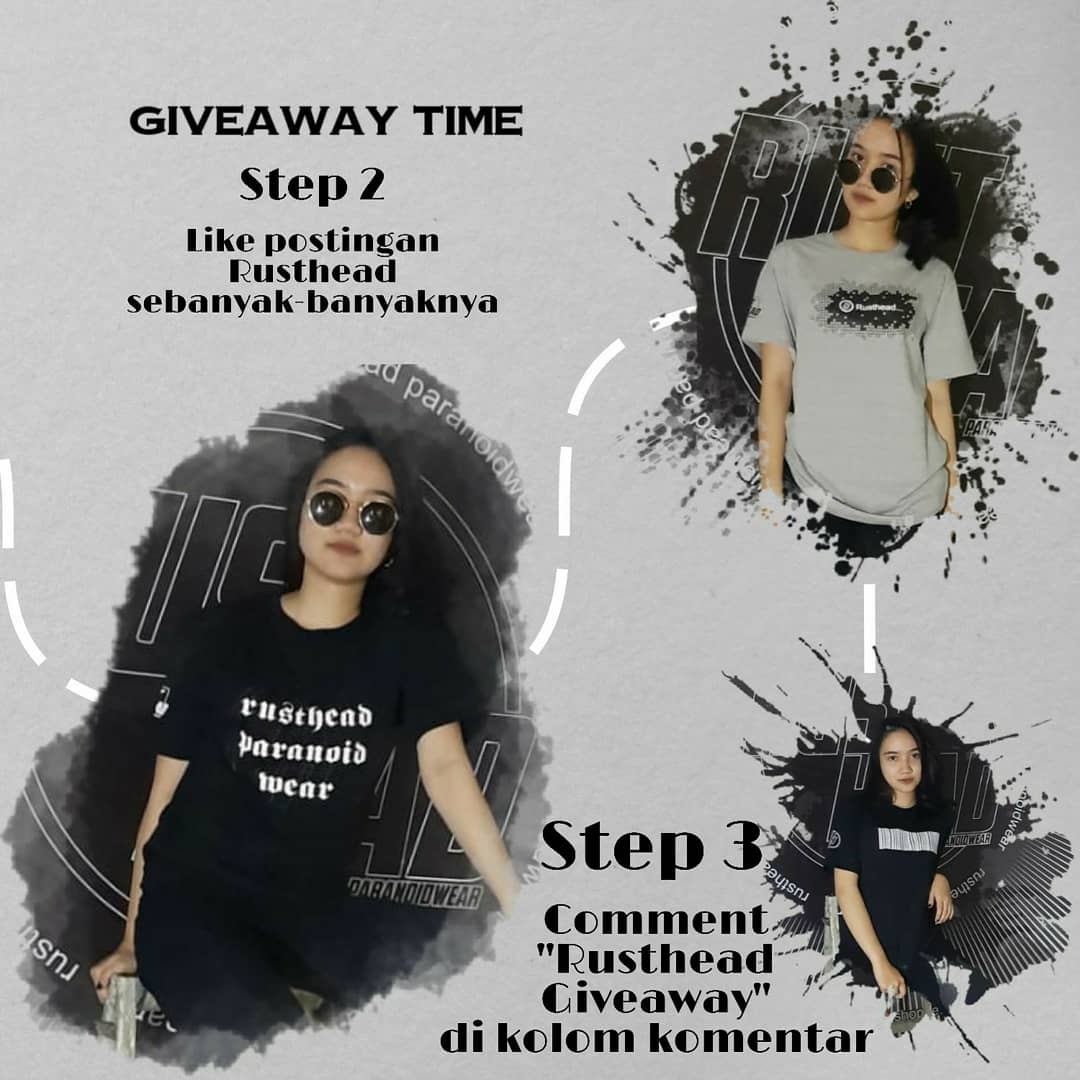 RustheadP's tweet photo. @FiersaBesari Maaf kak nitip yaa
Hallo!!! Mau dapetin seri @Rusthead_Paranoidwear secara GRATIS?? Yuk ikutan GiVEAWAY-nya! Caranya gampang banget loh, yuk cek slidenya Jgn lupa ikutan siapa tau kamu yang beruntung untuk dapetin kaos keren ala Rusthead! GOOD LUCK!! https://t.co/ngWAjF6yt4