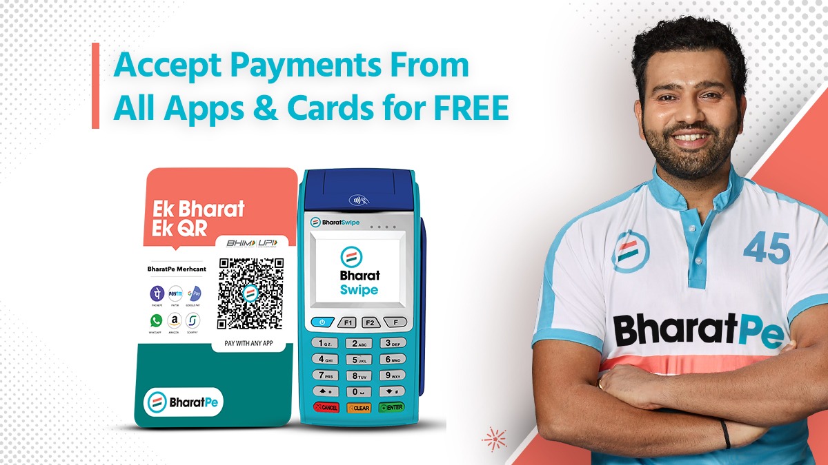 bharatpeindia's tweet image. Bharat Swipe India's first Zero fee card machine. Accept Payments from all bank cards without any charges.

Order Now --&amp;gt; bharatpe.app.link/U6RoIHJUJ7

#BharatSwipe #SirfDukdandarKeLiye #swipemachine #nocharges #RohitSharma #UPI #Merchants #shopkeepers #Fintech #Growth #growthpartner