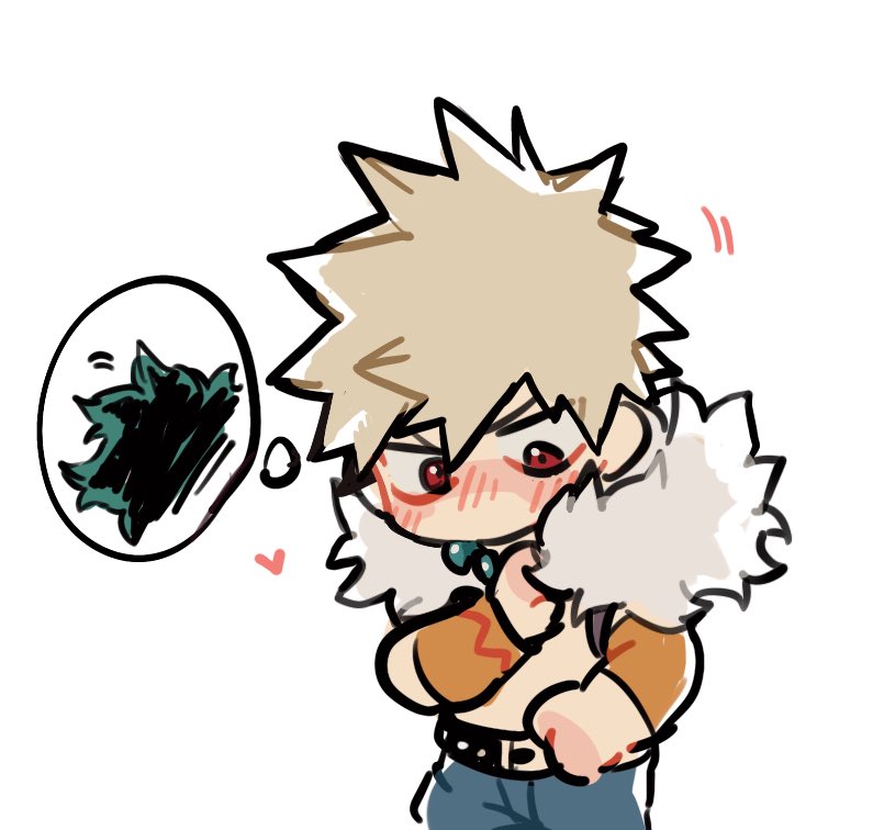 maybe kacchan wears sm fluff cuz it reminds him of deku’s hair. bee (@bhedo...