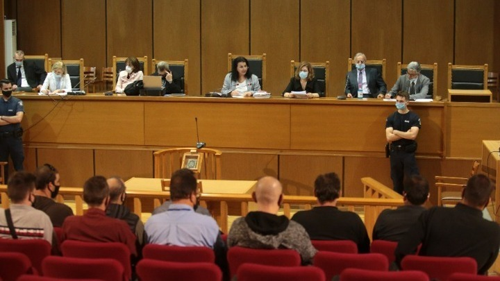 amna_newseng's tweet photo. #GoldenDawn leadership to be taken to jail, Athens appeals court rules 

According to the decision announced by the Athens Appeals Court conducting the #GDtrial, their sentences will not be suspended pending appeal

https://t.co/N1sjdZ00N5 https://t.co/gz5aHF6hZ3