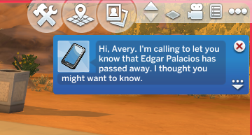 And then she gets a call...  #TheSims4  #deathbywoohoo  #100babychallenge
