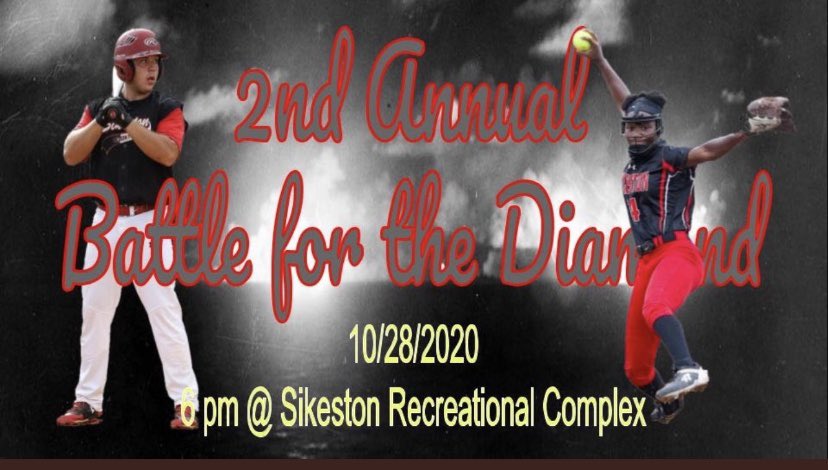 Sikeston Softball (@sikestonsoftbal) on Twitter photo The Sikeston Baseball and softball team are proud to be able to come together again this year for the second annual Battle for the Diamond fundraiser to collect goods and clothing for the Bulldog Pantry. Admission to the game requires a donation. <a href="/Sikestonsports/">Sikeston Athletics</a> The Sikeston Baseball and softball team are proud to be able to come together again this year for the second annual Battle for the Diamond fundraiser to collect goods and clothing for the Bulldog Pantry. Admission to the game requires a donation. <a href="/Sikestonsports/">Sikeston Athletics</a>