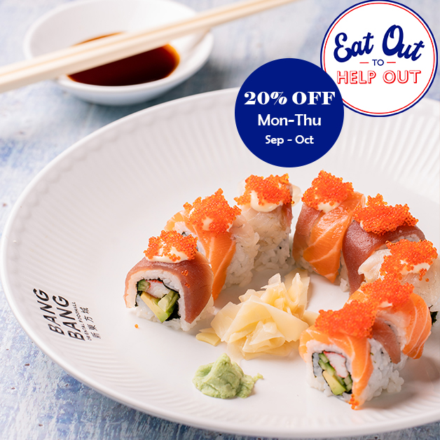 Forget thirsty Thursday, let's make it a tasty Thursday instead with our Rainbow Roll from Oishi Tasty Sushi. You can also enjoy 20% off your food at Oishi Tasty Sushi every Monday - Thursday throughout October (T&amp;Cs Apply). 

For more information: bangbangoriental.com/event/20-off-s…