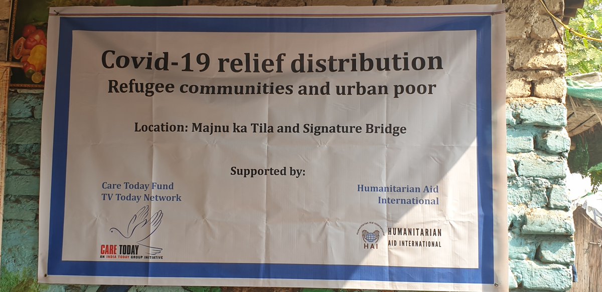 1. Maintaining personal hygiene is crucial to prevent spread of  #Covid19. However,  #refugees often lacking enough income, find it difficult to buy hygiene items. Today  #HAI distributed hygiene material to 231 refugee families with support from Care Today.
