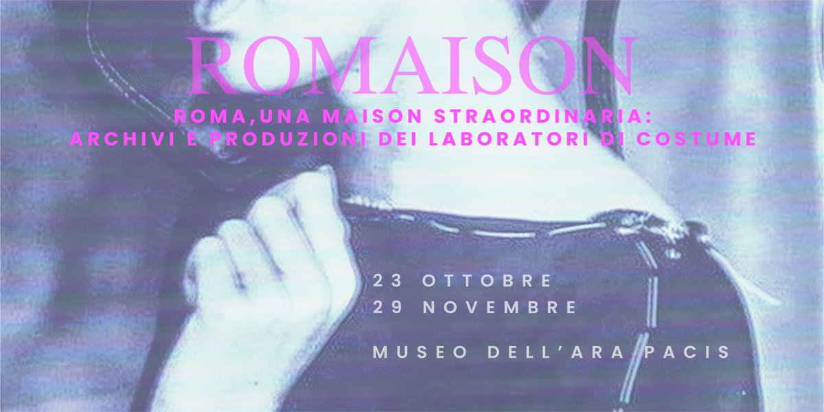 museiincomune's tweet photo. Dal 23 ottobre al 29 novembre 2020 l’incredibile patrimonio creativo delle Sartorie di Costume romane si mette in mostra negli spazi del Museo dell'#AraPacis con l'esposizione #Romaison, curata da moda Clara Tosi Pamphili.
Per informazioni e biglietti: https://t.co/RB7e8LndYM https://t.co/wgd0CbuLaU