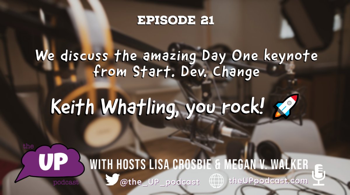 Among many other subjects, in Episode 21 we talked about the awesomeness that was #StartDevChange and specifically the keynote from <a href="/KeithWhatling/">Keith Whatling | MVP | #PowerAddict</a> - it was raw, emotional and passionate. Stellar job sir.