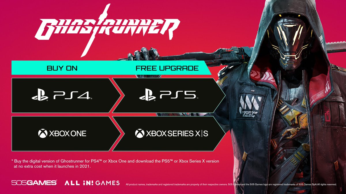 Ghostrunner получит бесплатное обновление для PS5 и Xbox Series в 2021 году