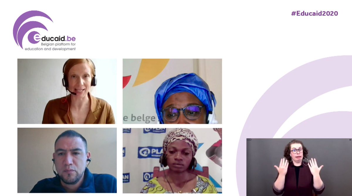 Educaid_be's tweet photo. A few takeaways of session 2⃣ 'A holistic approach to inclusion: tackling barriers to #genderequality in education'

➡️There is so much more than just one girl and the school
➡️A school can be a save environment

(1/2) #Educaid2020 https://t.co/6JrXvZ2124