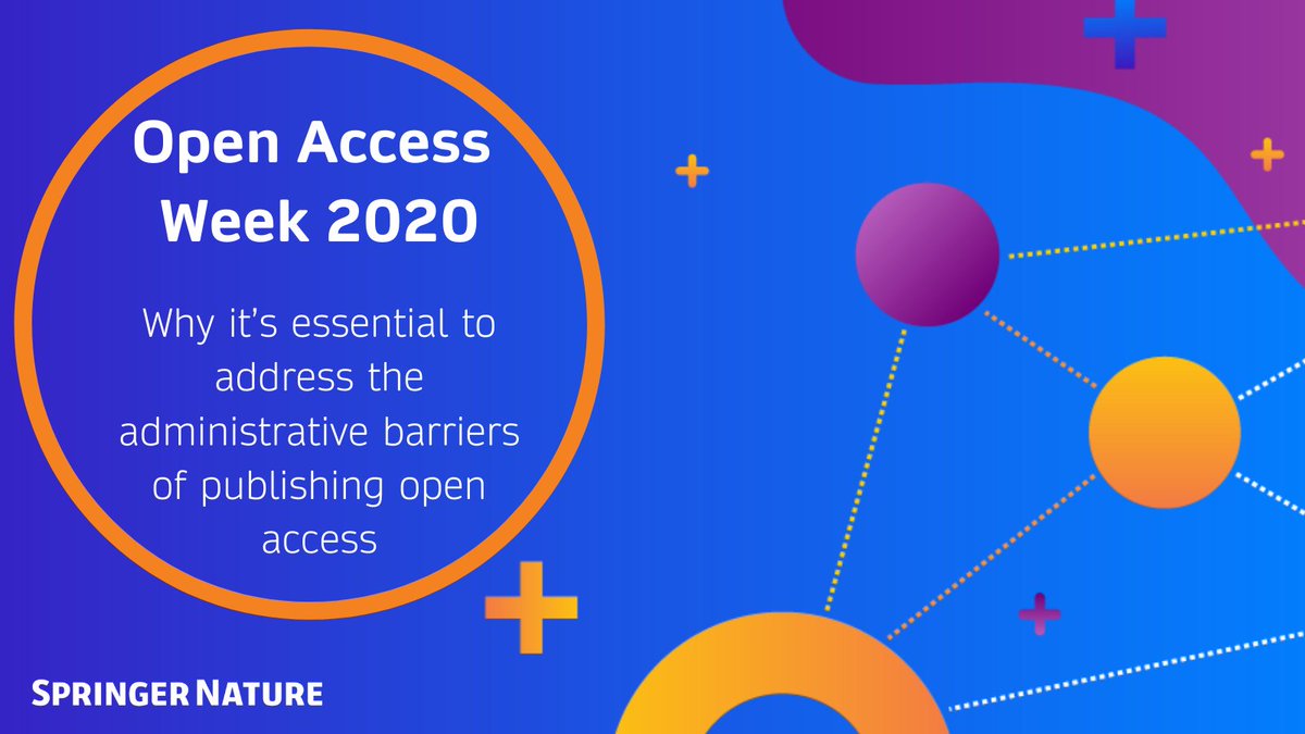 SpringerNature's tweet image. Why it’s essential to address the administrative barriers of publishing open access? Dr @love_dalen shares his views in today&apos;s interview bit.ly/34kCkio #OpenAccessWeek #openaccessweek2020