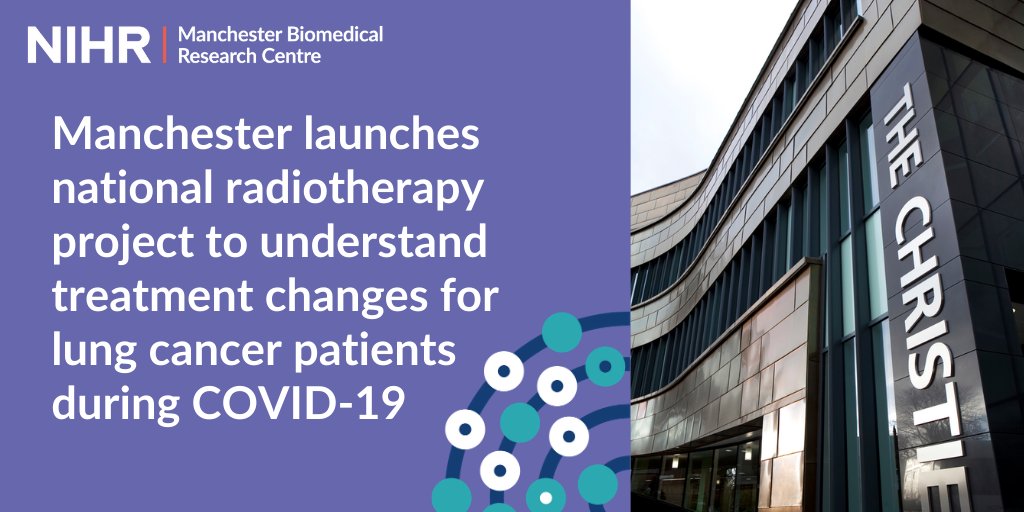 News: Our researchers at <a href="/TheChristieNHS/">The Christie NHS</a> have launched COVID-RT Lung - a national project to understand changes in #Radiotherapy treatments for #LungCancer patients during #COVID19.

Read more here:
manchesterbrc.nihr.ac.uk/news-and-event… #NCRI_ctrad