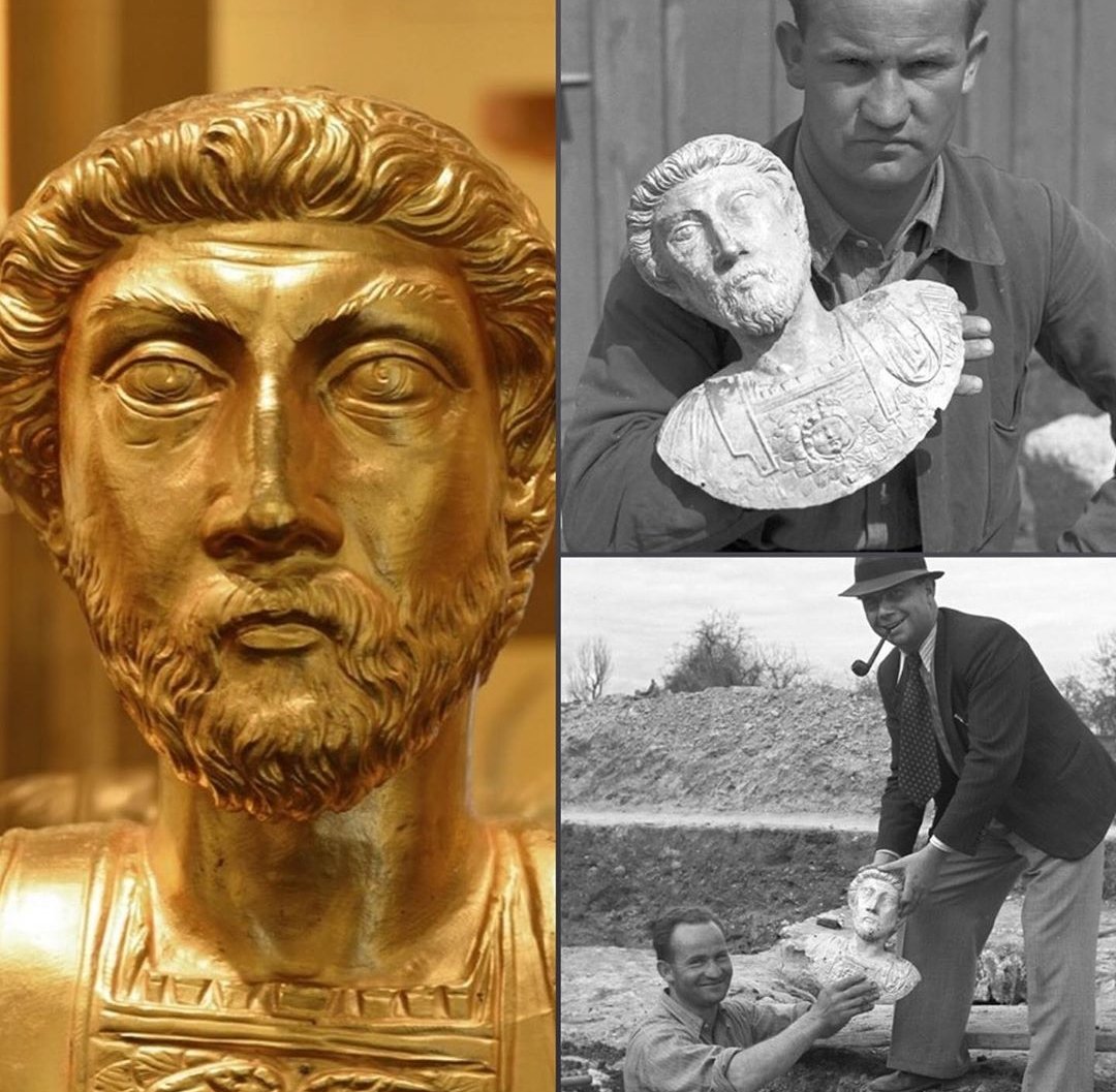 SokolowskiLuk's tweet photo. Today Musée archeologique d'Aventes has published the extaordinary pictures of finding this extaordinary bust from Roman Helvetia in 1939.
Local interpretation of Antonine imagery.
#RomanPortrait https://t.co/pRYdX7Rs2u