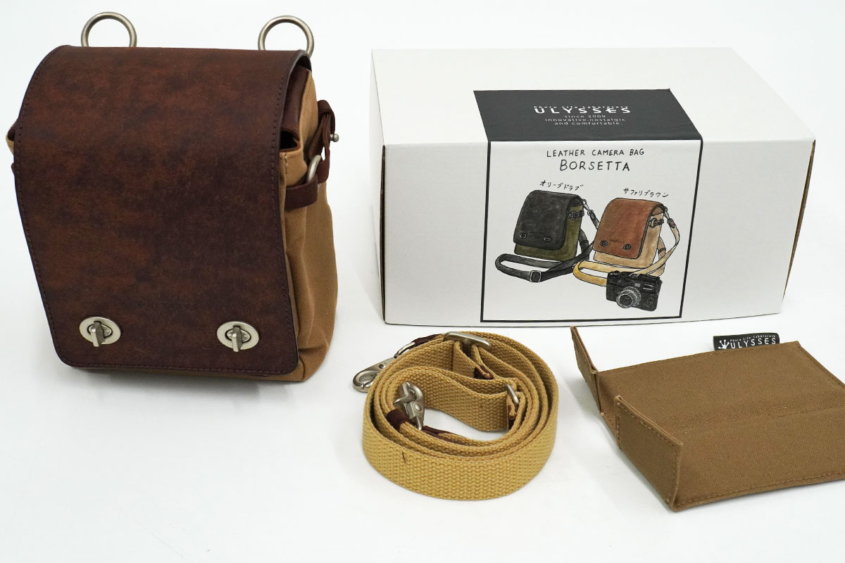 ユリシーズ☆ULYSSES☆ボルセッタ☆本革&帆布カメラバッグ☆廃盤品
