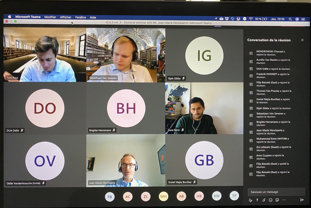 Belgian_Network's tweet image. Doctoral seminar with ⁦@JHenckaertsICRC⁩ ⁦@GRILI_Ugent⁩