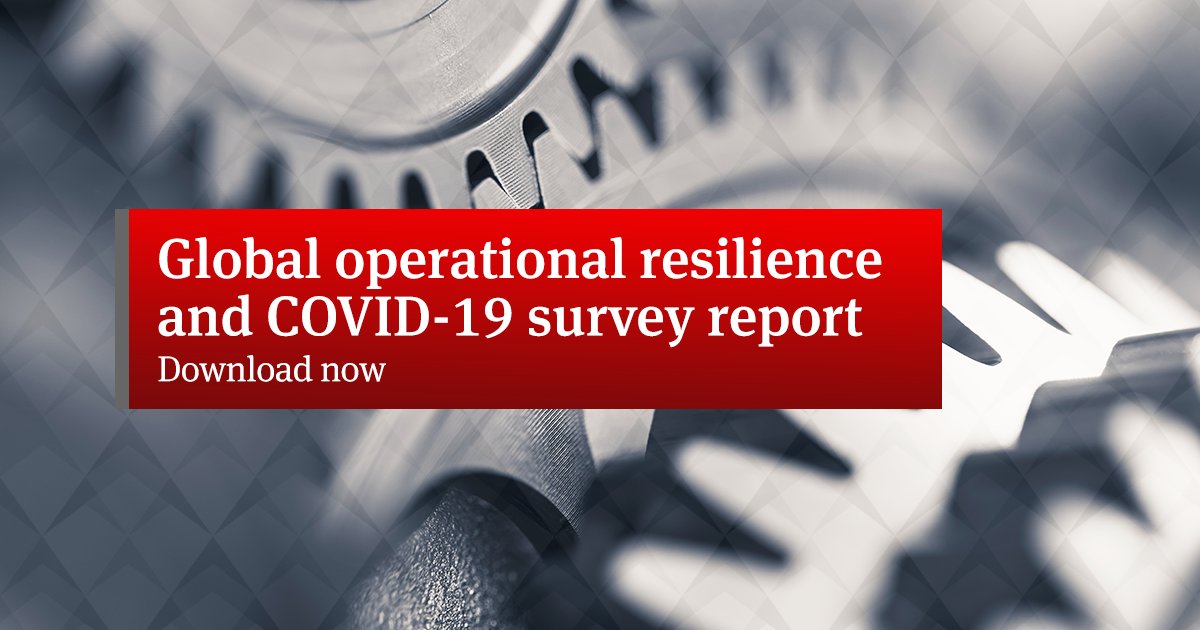 NLawGlobal's tweet photo. Our global operational resilience survey report explores how firms have been managing their governance and oversight, people, outsourcing and systems, business continuity and crisis response planning leading up to and during the pandemic. #covid19 https://t.co/qjR1dno4Df https://t.co/29AQw5MCAO