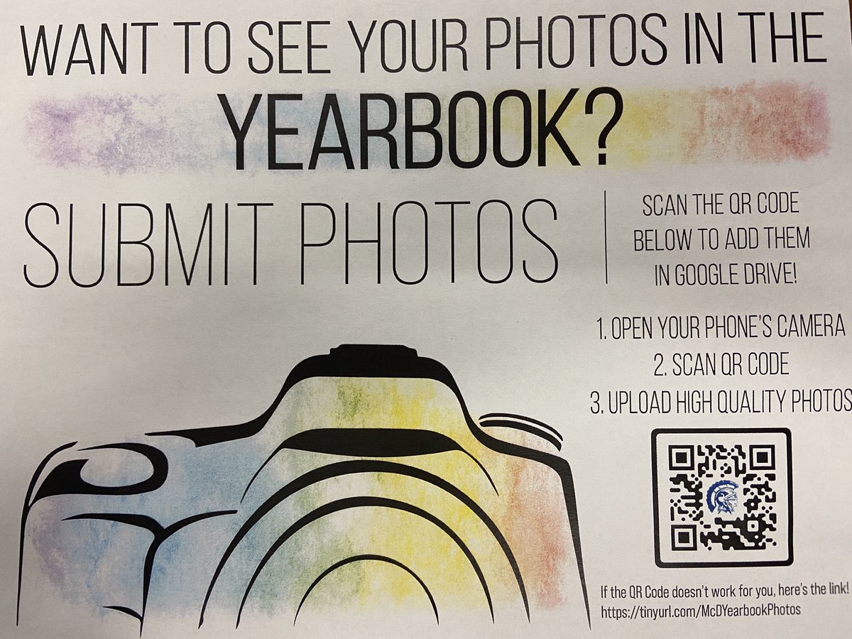 Students and parents...we need your help!!! Please submit all photos to the link in the graphic for yearbook consideration.  Thank you!!!