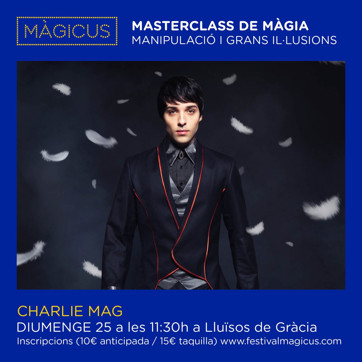 festivalmagicus's tweet image. 🎩 Practiques màgia? Vols millorar els teus trucs?
No et perdis la Masterclass del @festivalmagicus.

En @CharlieMag oferirà una formació exclusiva i molt pràctica sobre manipulació i grans il·lusions.

🗓️25 d'octubre
📍A @lluisosdegracia
👉🏽 festivalmagicus.com

#Màgicus2020