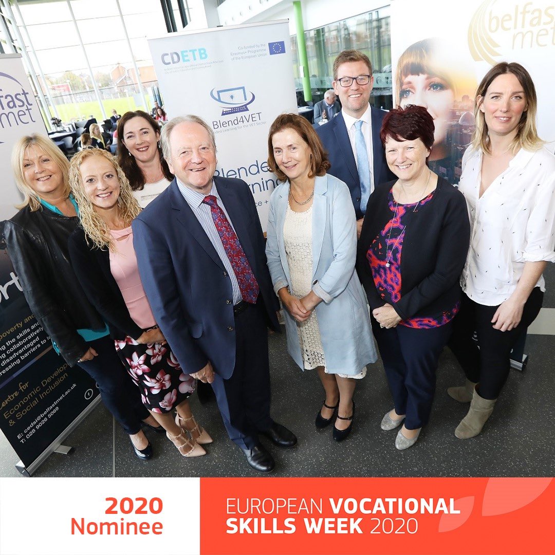 CityofDublinETB's tweet photo. The project ‘Exploring Blended Learning approaches for VET’ by  Marino College &amp; partners has been nominated for European Vocational Education &amp; Training Excellence Award 2020.
To win they need your vote! Click here scroll down, vote now! https://t.co/NS7xrjVbpr @ThisisFet #CDETB https://t.co/gmb0pB8Vfd