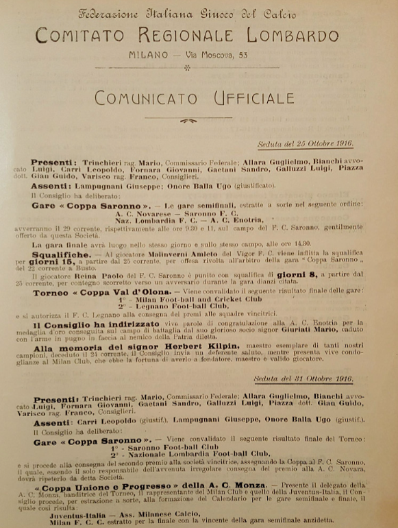 Our friend Roger Stirland has sent us these documents about <a href="/acmilan/">AC Milan</a> founder Herbert Kilpin's death (104 years ago today) from the recently released Milan British Consulate records. lordofmilan.com

❤️🖤❤️🖤❤️🖤❤️🖤❤️🖤❤️🖤❤️