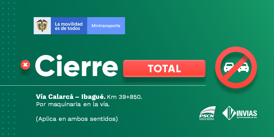 numeral767's tweet photo. ¡Buenos días! 

#NovedadVial Departamento de #Tolima se presenta cierre total. 

#EnDesarrollo 

Trabajamos para mantenerte informado. https://t.co/VYAN5BIdYR