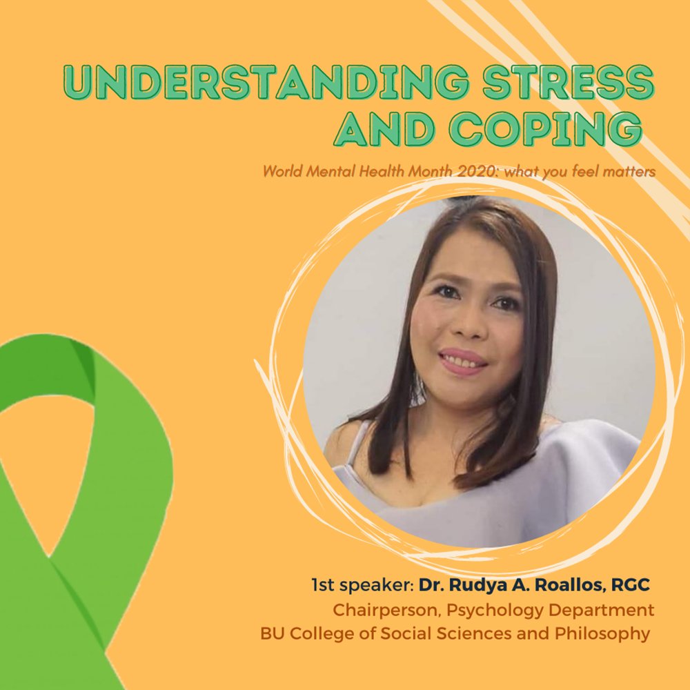 slcbucm's tweet photo. October is World Mental Health Month! ๐
The Sigma Lambda Chi Fraternity and Sorority is inviting you to โWorld Mental Health Month 2020: What YOU feel mattersโ, a webinar on Mental Health amidst the COVID-19 pandemic this October 24, 1PM via Zoom. https://t.co/Tfq1xMZ5eU
