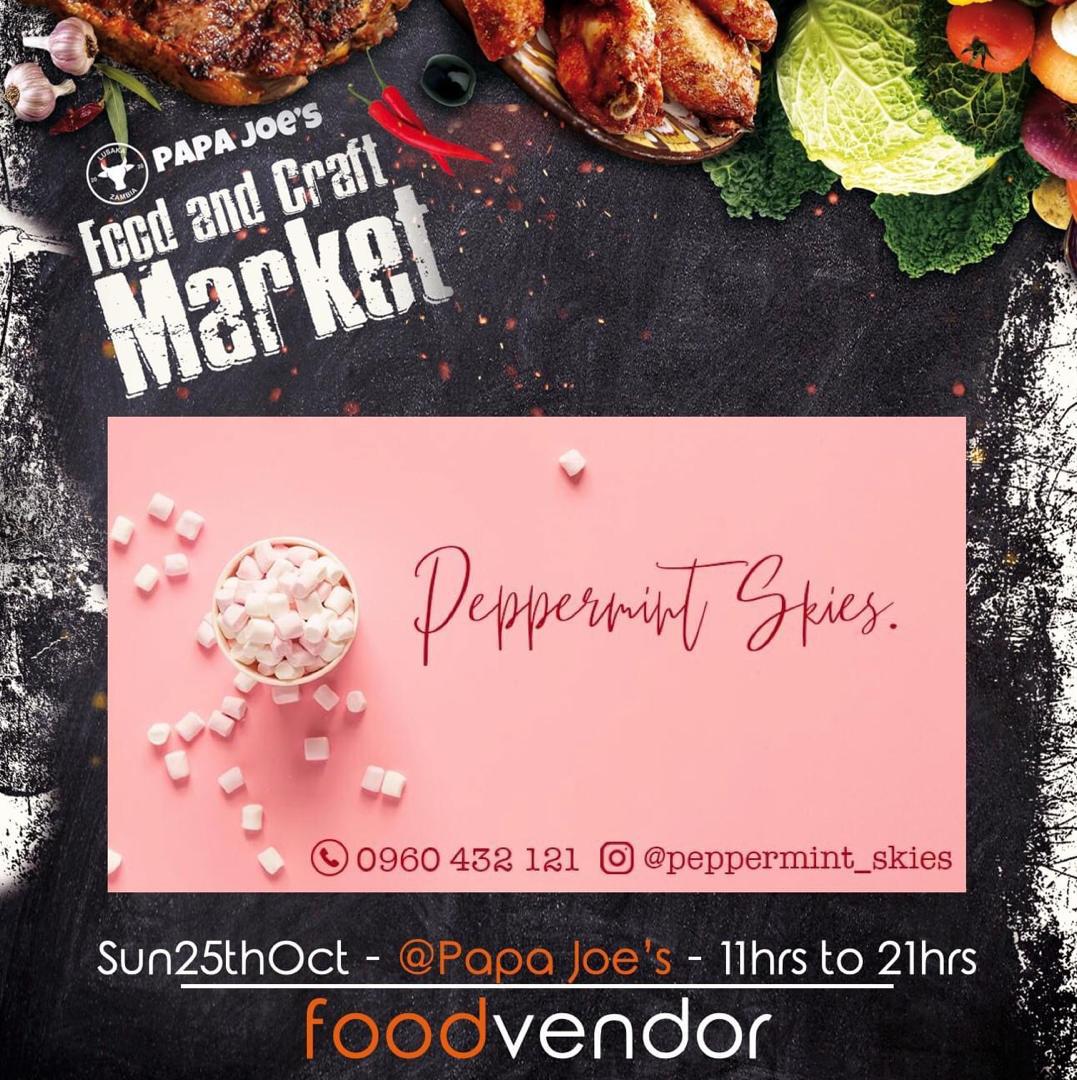 SkiesPeppermint's tweet photo. Come to the land of amazing food goodness this Sunday 25th October at the food and craft market at papajoes. Am gonna be there and  @KIYK_zm is gonna be there. Come get yourself some soul food! 😍🍱 https://t.co/Ndu1cZdtWp