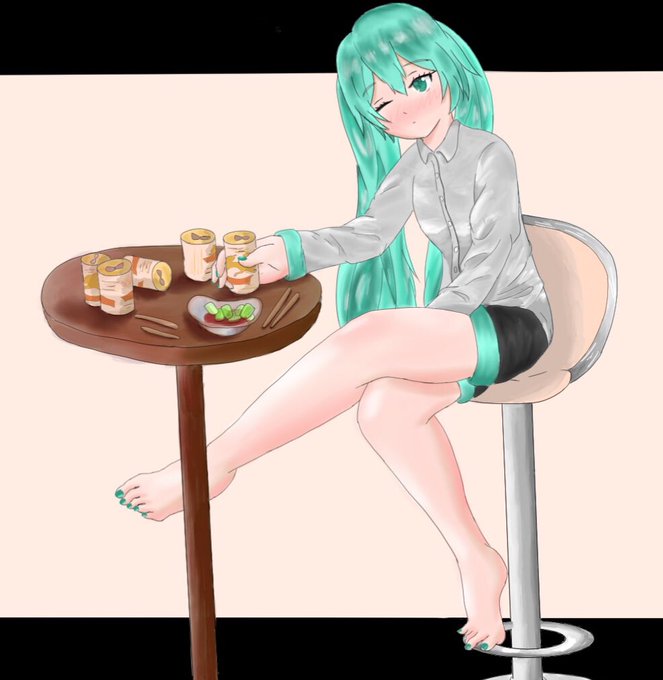 ほろ酔いミクさん

#初音ミク 
#絵師さんと繋がりたい 
#絵描きさんと繋がりたい 
#秋の創作クラスタフォロー祭り 
