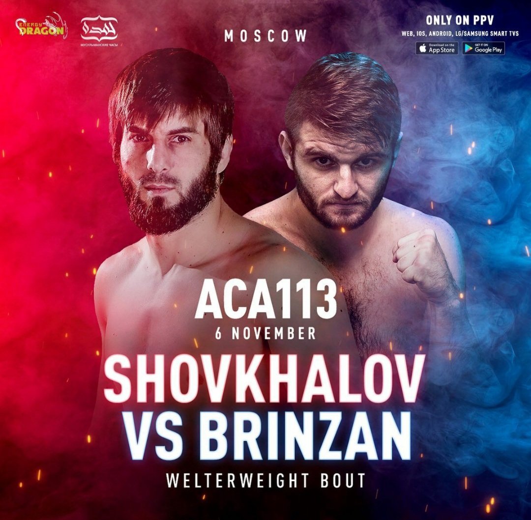 Rasul Shovhalov vs. Cristian Brinzan added to #ACA113 in Moscow. (November 6th) https://t.co/hFk7sFCBeB