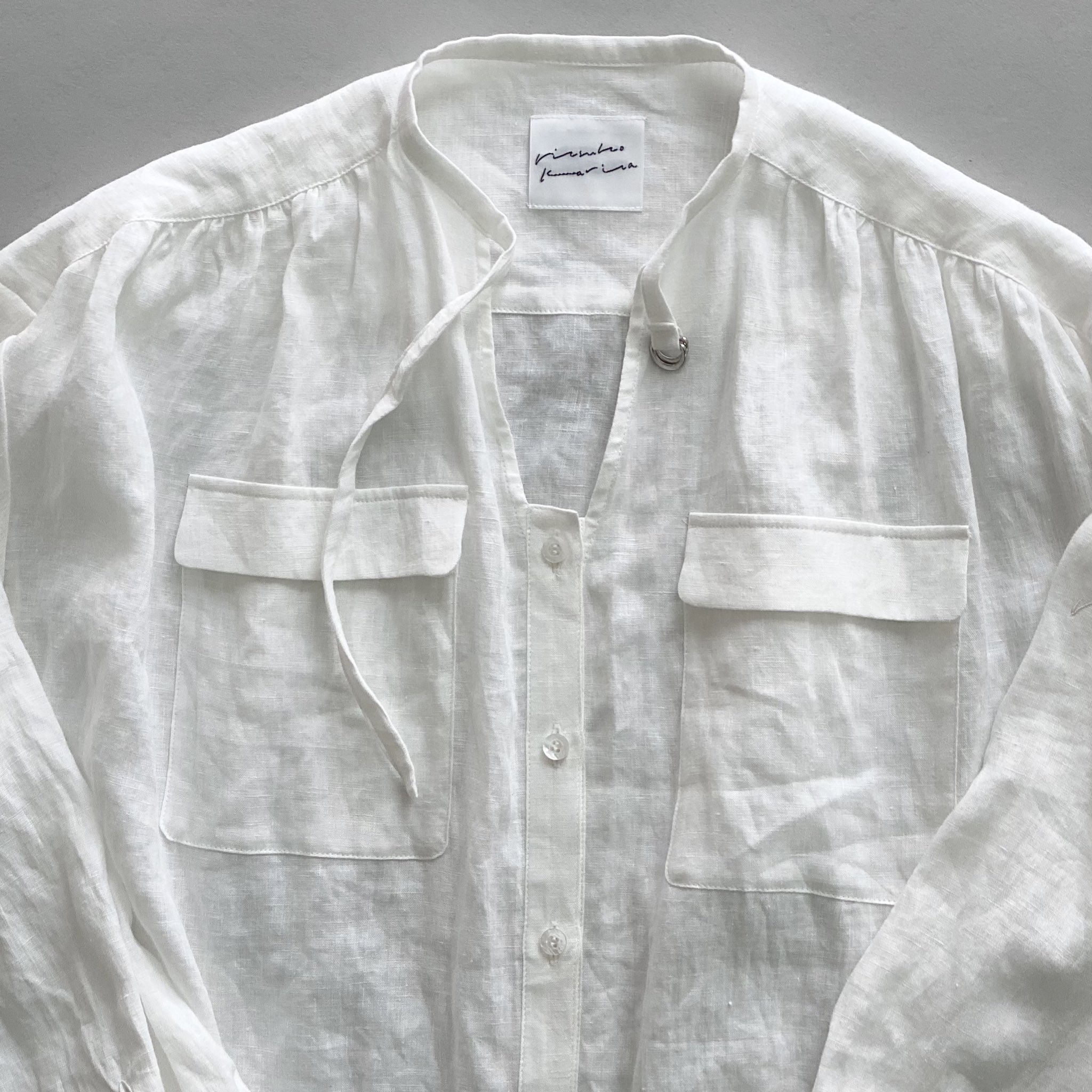 ritsuko karita / boyish linen shirt - メルカリ