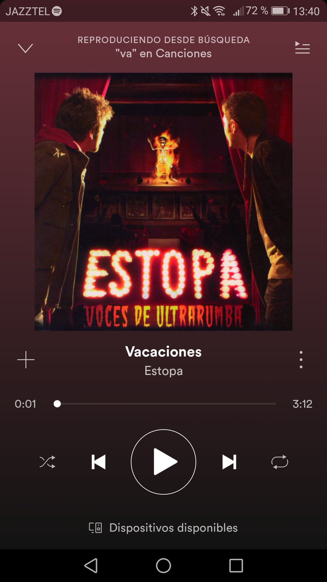 Liena Nephilimdel12 Twitter El audio no es una maravilla al estar sacado del video para que coincidiesen versión aparecida en el disco recopilatorio esto es estopa (directo acústico). twitter