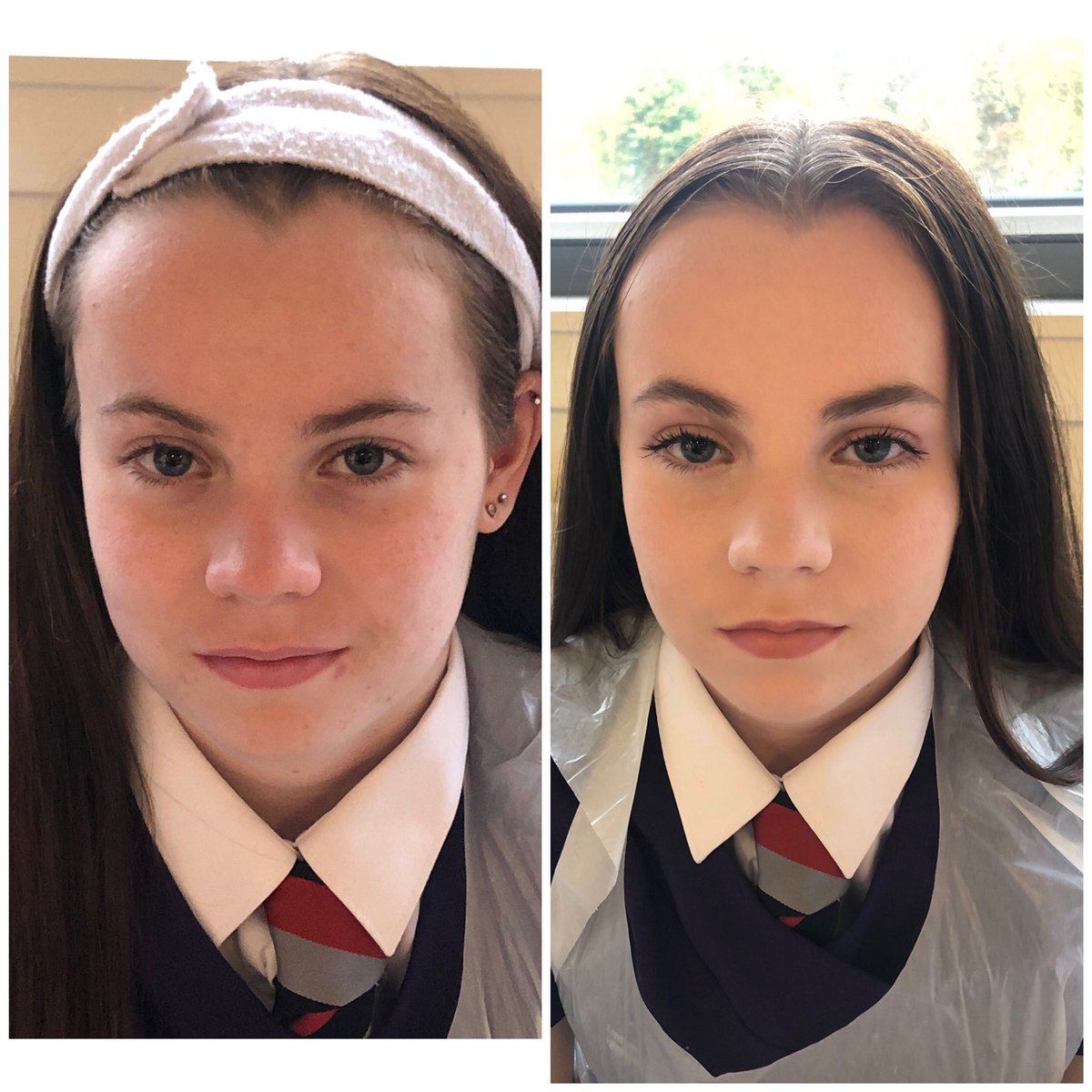 HermitageAcbeau's tweet photo. S5 makeup skills pupils assessment ready - good work girls! #correctivemakeup @HermitageAcad @HermitageAcDSYW @ArgyllCollege https://t.co/mgXeFIIekC