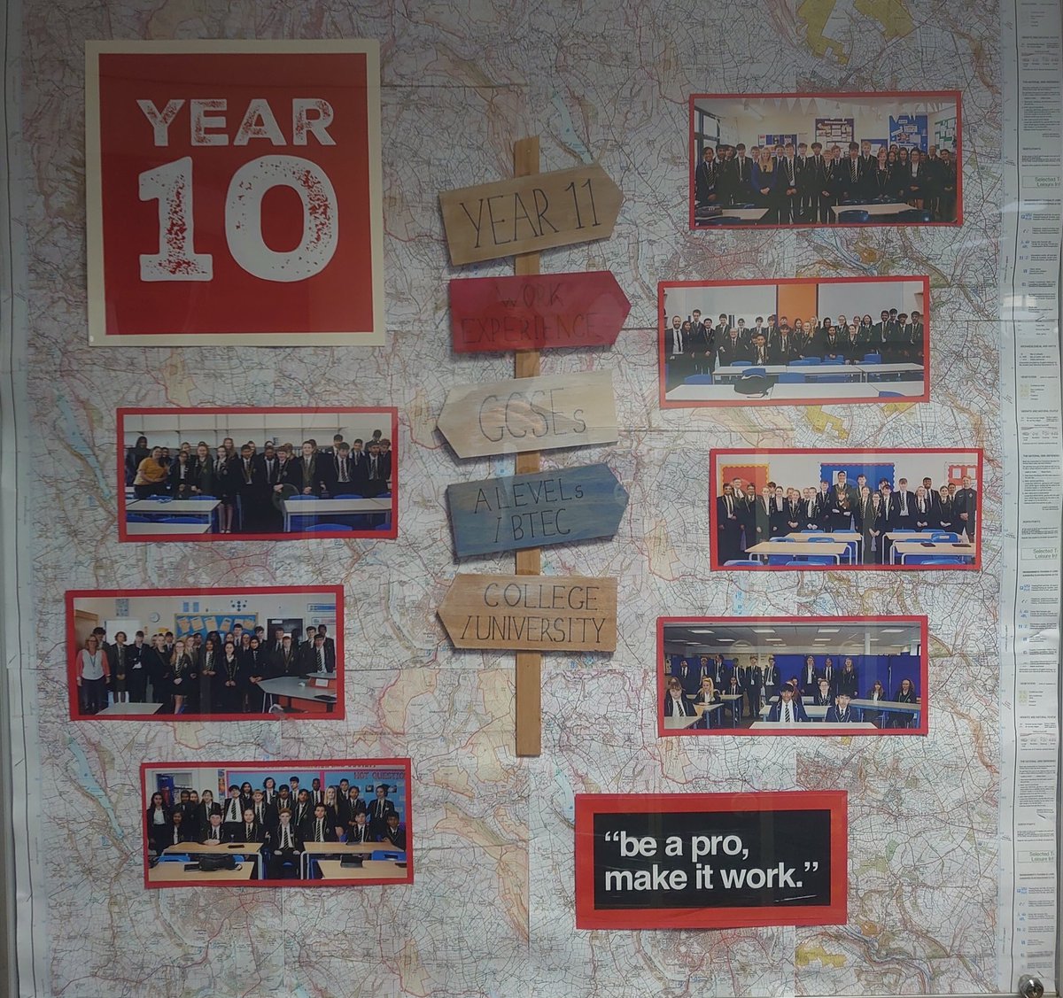 Thank you so much to Ms Scott our brilliant Art technician for her help with Yr 10’s new display board, we think it looks great! #beapromakeitwork #year10 #samuelryderacademy #display