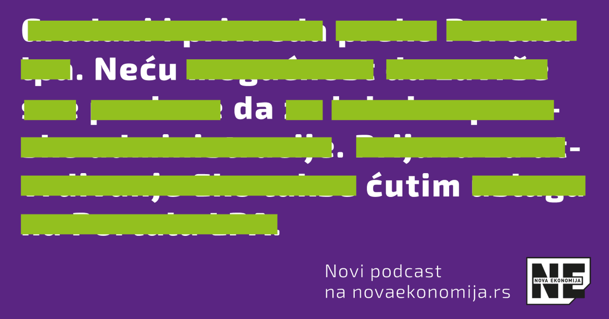 Nova_ekonomija's tweet photo. U novom podkastu Nove ekonomije #NećuDaĆutim Biljana Stepanović @BiljkaSt razgovara sa ljudima raznih profesija o tome kako prebroditi korona krizu, kako sačuvati posao i mentalno zdravlje.

 #Podcast 🎙️

Sve epizode: https://t.co/EFjQStFiSt https://t.co/knZnRgZg9x