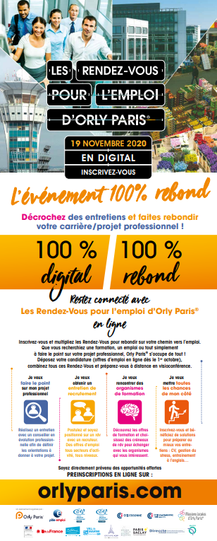 L'événement 100% digital "Les rendez-vous pour l'emploi d'Orly Paris" <a href="/Orly_Paris/">Orly Paris</a> @T12GOSB